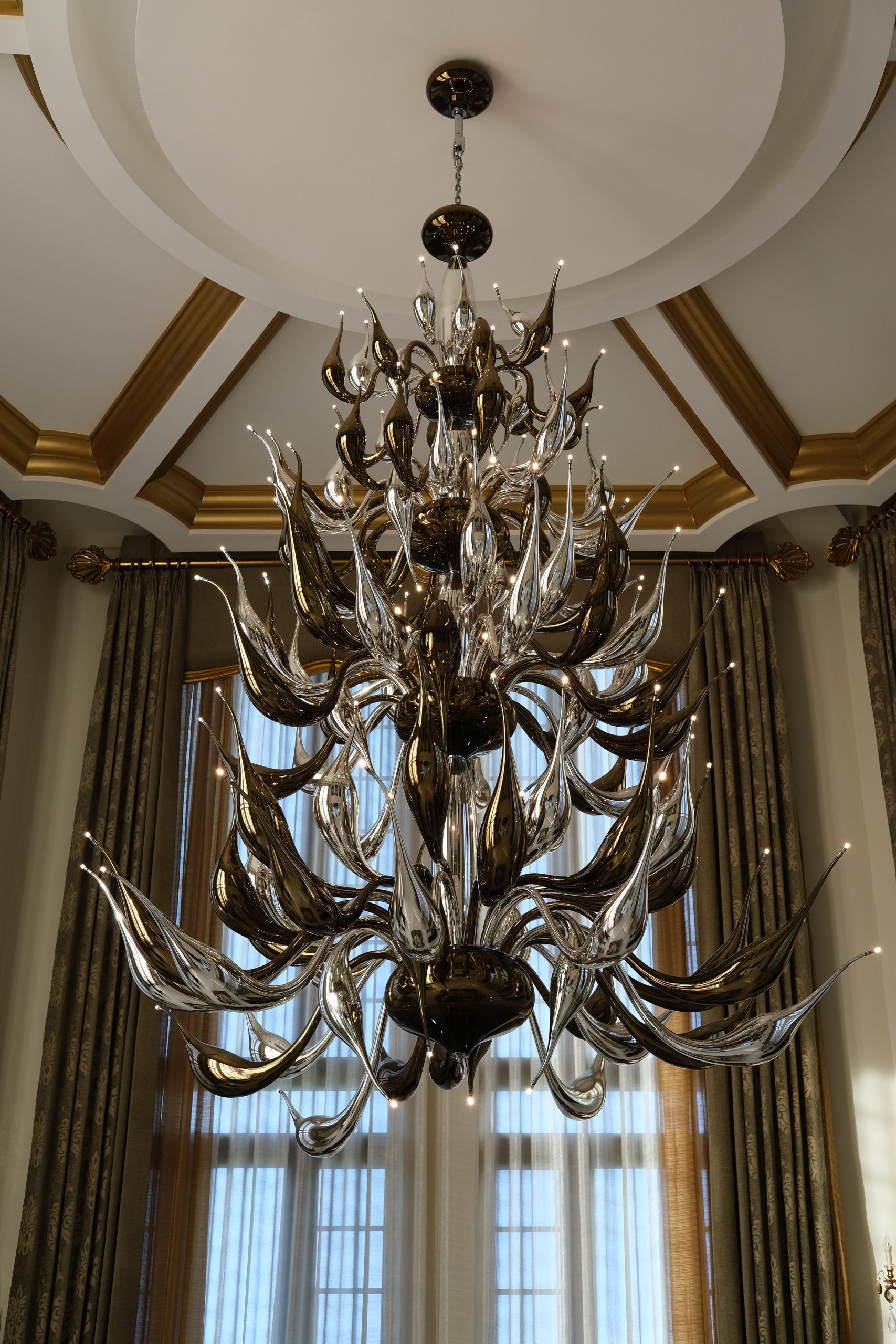 Big chandelier from ceiling