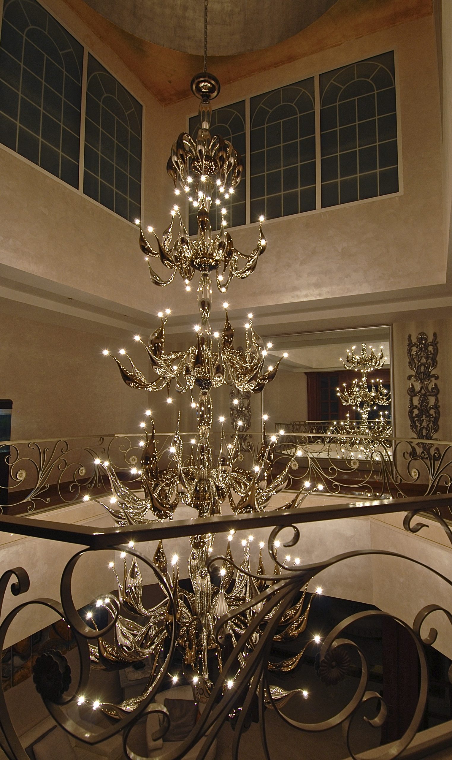 Contemporary chandelier custom made