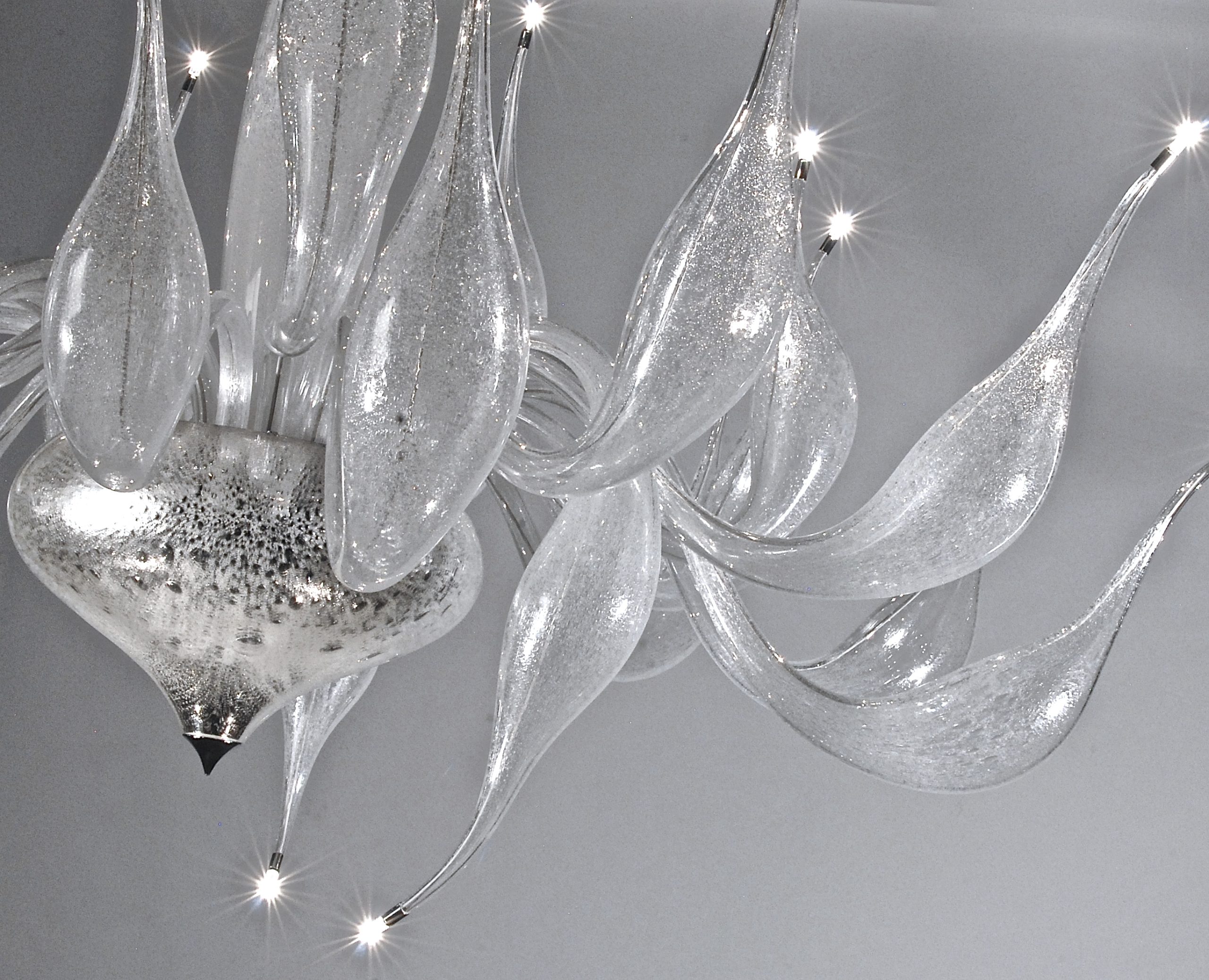 Contemporary chandelier bubbles effect