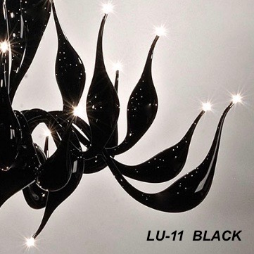 LU-11 black modern chandelier