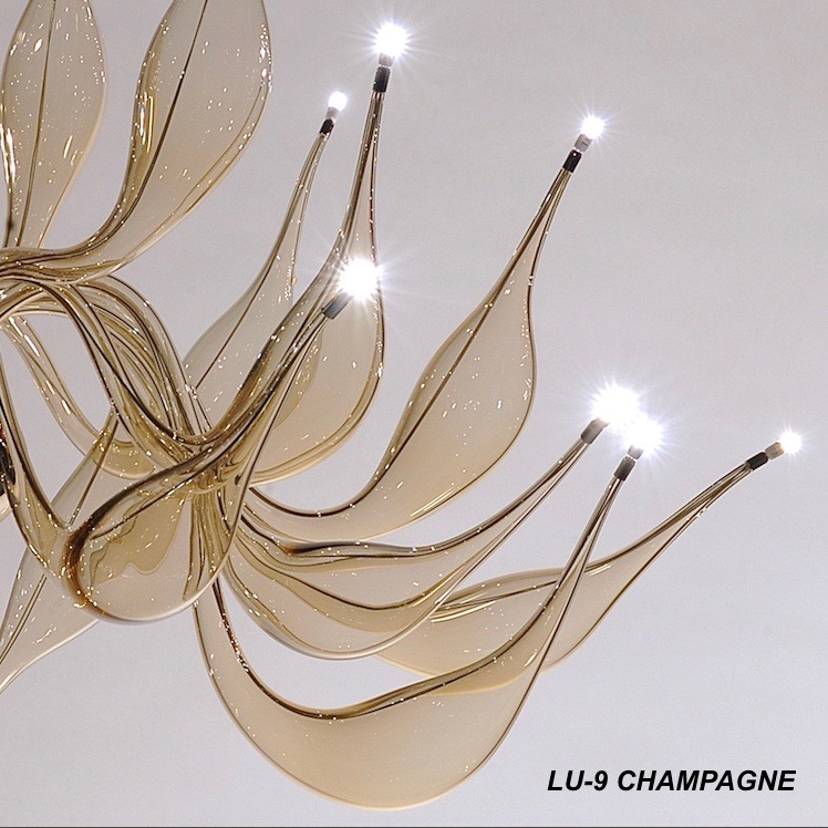 LU-9 champagne chandelier