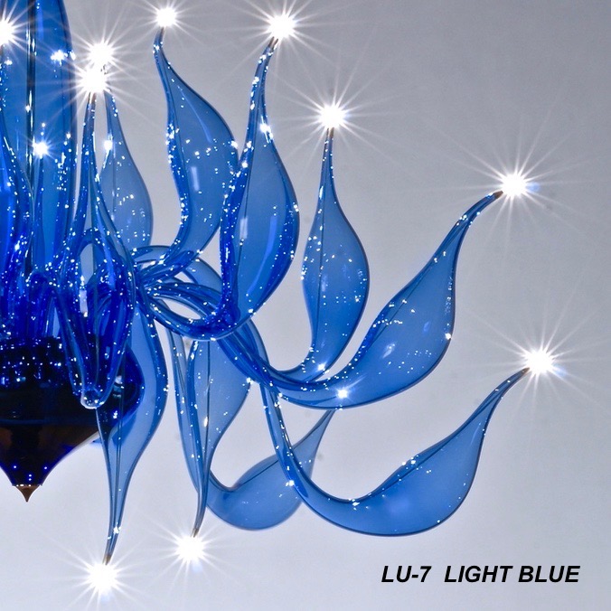 LU-7 light blue chandelier